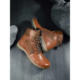 Hoversole Men's Warrior2 Tan Derby Boots