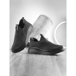 Hoversole Socknit Black Walking Shoes