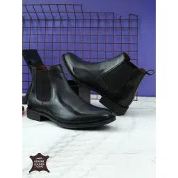 Hoversoul x Nico Nerini Men's Farasi Black Chelsea Boots