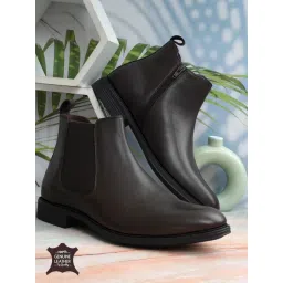 Hoversoul x Nico Nerini Men's Farasi Brown Chelsea Boots