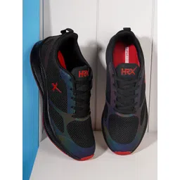 HRX by Hrithik Roshan Men Black & Red 3D Flex Mesh Marking Running Shoes
