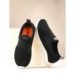 HRX by Hrithik Roshan Men Black & White Memory Foam Mesh Non-Marking Walking Shoes
