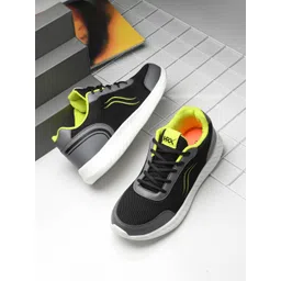 HRX by Hrithik Roshan Men Black Mesh Running Shoes
