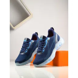 HRX by Hrithik Roshan Men Blue Textured Lace-Up Running Shoes