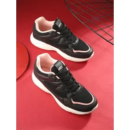 HRX by Hrithik Roshan Women Black Mesh Running Sports Shoes