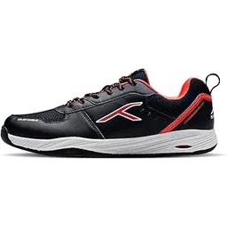 Hundred Court Shield Non-Marking Badminton Shoes | Enhanced Court Control Outsole for Precision | X-Cushion | Ideal for Indoor, Synthetic & Wooden Surfaces