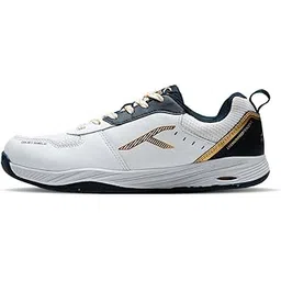 Hundred Court Shield Non-Marking Badminton Shoes | Enhanced Court Control Outsole for Precision | X-Cushion | Ideal for Indoor, Synthetic & Wooden Surfaces