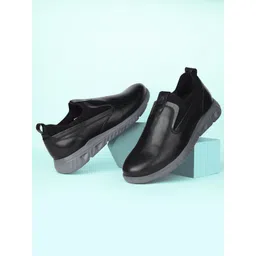 Hush Puppies Men Leather Slip-On Sneakers