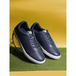 Hush Puppies Men Perforations Round Toe Leather Sneakers