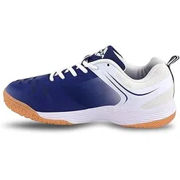 HY-Court 2.1 Badminton Shoes for Men | Ultimate Footwear for Court Mastery | Padel Shoes | Pickleball Shoes | Non-Marking Court Shoes | Unleash Your Full Court Potential | (Navy Blue/Red/Yellow/Black)