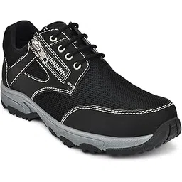 Hybrid Sneakers/Sports Casual wear with Lace & Zip Super Extra Soft Cushioning Insole Running Walking Lightweight Comfortable and Stylish Mens/gens shoes-1736