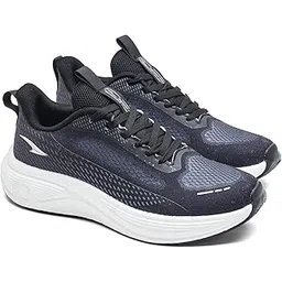 Hypercushion-06 Men’s Running Shoes with Engineered Mesh Upper, EVA Bouncy Midsole & TPR Grip Outsole | Breathable, Lightweight & MS Dhoni’s Fav Pick