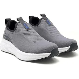 Hypercushion Walk-02 Men’s Walking Shoes | Slip-On Knit Walking Shoes with E-TPU Energy Return Sole, Memory Foam Arch Support, Breathable Upper & Grip Outsole, Gym & Travel