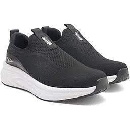 Hypercushion Walk-02 Men’s Walking Shoes | Slip-On Knit Walking Shoes with E-TPU Energy Return Sole, Memory Foam Arch Support, Breathable Upper & Grip Outsole, Gym & Travel