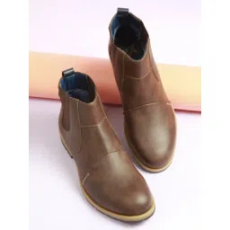 ID Men's Mocha Chelsea Boots