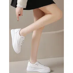 Ifah Women Solid Round Toe Sneakers Casual Shoes