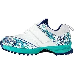 Impact Cricket Shoes - Superior Traction with Rubber Outsole, High Agility and Stability,Lightweight, Multi Directional Flexibility (Model : Legacy) (Color : White) (Size : 6)