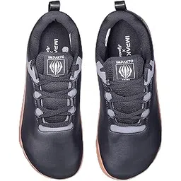 Impakto Barefoot Shoes for Men, Lightweight & Superior Grip, Running & Training Shoes with Soft Sole & Wide Toe, Anti-Slip Grip, Everyday Wear for Gym, Jogging & Yoga (Black)