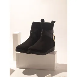 Inc 5 Women Casual Monk Straps Wedge Heels With Buckles