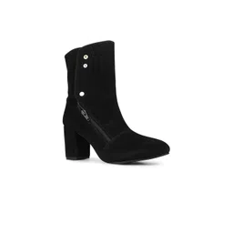 Inc 5 Women Pointed Toe Block Heeled Boots