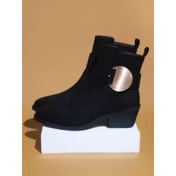 Inc.5 Women's Black Casual Booties