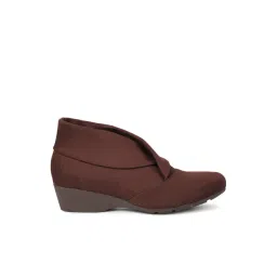 Inc.5 Women's Brown Wedge Booties