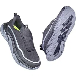 IronHike Walking Shoes for Men | Lightweight & Breathable Upper | Slip-in Fit System Casual Shoes for Walking, Gym & Casual Outings | Anti-Skid Sole & Soft-Cushioned Insole