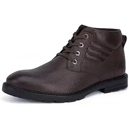Italian Leather Chukka Boot for Men | Handcrafted | High Ankle Mens Boot | Hiking and Biking Boot (BT-WBNDCK)