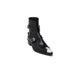 ITALIAN SHOES CO Men Punk Triple Strap Boots