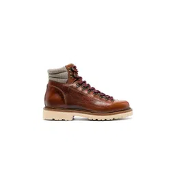 ITALIAN SHOES CO Men Suede Leather Lace-Up Boots
