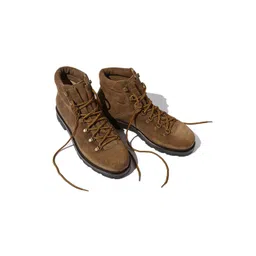 ITALIAN SHOES CO Men Suede Leather Lace-Up Mid-Top Ankle Boots
