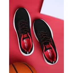 Jack & Jones Men Black Textured JFWWAYDE KNIT Sneakers 2087440019-Black