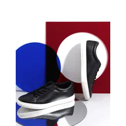 Jack & Jones Men Colourblocked Leather Sneakers