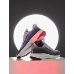 Jack & Jones Men Colourblocked Round Toe Memory Foam Mesh Sneakers