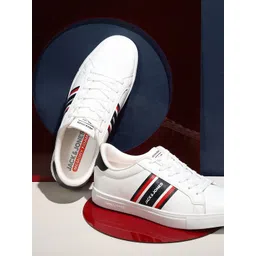 Jack & Jones Men Round Toe Memory Foam Lace-Ups Sneakers