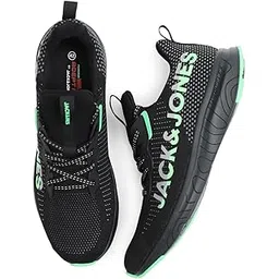 JACK&JONES Black Abstract Print Sneakers