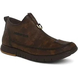 Jaripeo HULBART Premium Vegan Synthetic Brown Casual Shoes for Mens