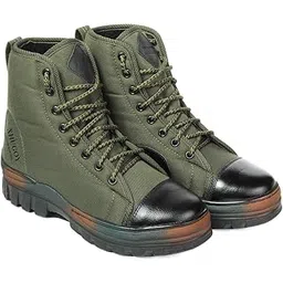 JB-2 Men's Green Jungle Warrior Boots PU High Ankle