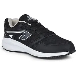 JD Boots Men Lightweight | Stylish Running, Sports, Walking Shoes for Men and Boys | Gym Wear | Yoga | Lace up Shoes (S_10, Black::White, 9uk)