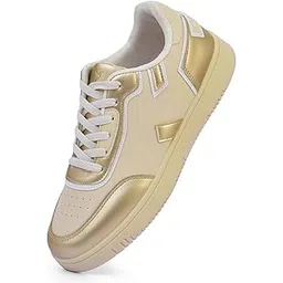 Jewel Women’s Stylish Metallic Detailing Casual Sneakers