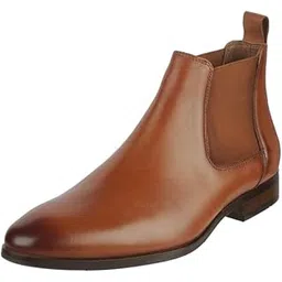 J.fontini Men Faux Leather Chelsea Boot
