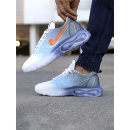 JK Port Men Mesh Lace-Ups Walking Non-Marking Shoes With Anti Odour Technology