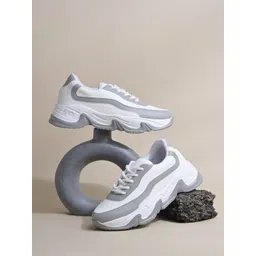 JM Looks Women Lace-Up Casual Sneakers Shoes Comfortable Cushion Footbed