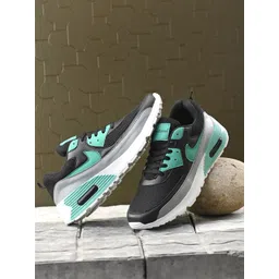 John Karsun Men Black Mesh Running Shoes