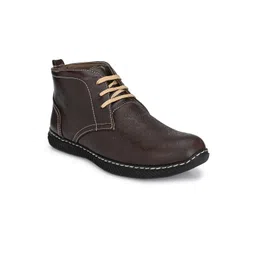 John Karsun Men Brown Solid Regular Boots