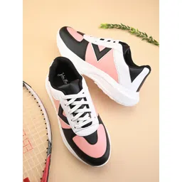 John Karsun Men Colourblocked Round Toe Moisture Wicking Sneakers