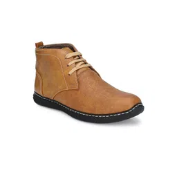 John Karsun Men Tan Brown Solid Regular Boots