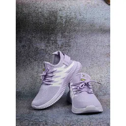 Jove Women Woven Design Comfort Insole Mesh Basics Sneakers