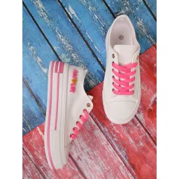 Jove Women's White Casual Sneakers