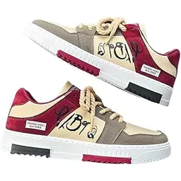 Joy Club - Men’s Stylish Casual Sneakers for Everyday Wear – Lightweight, Comfortable Lace‑Up Shoes for Walking, College, and Travel Casual Sneakers